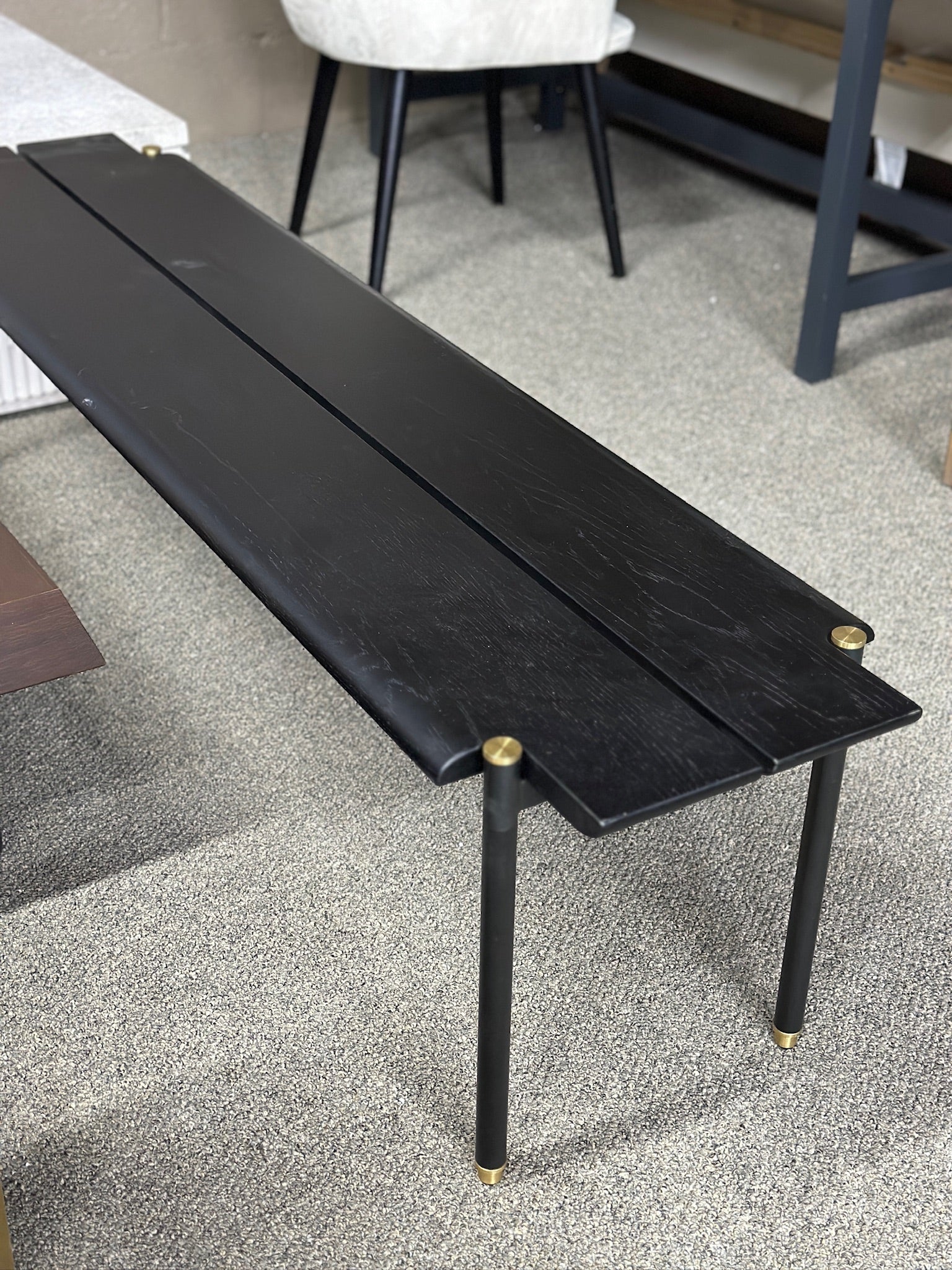 Nuevo black gold bench