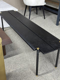 Nuevo black gold bench