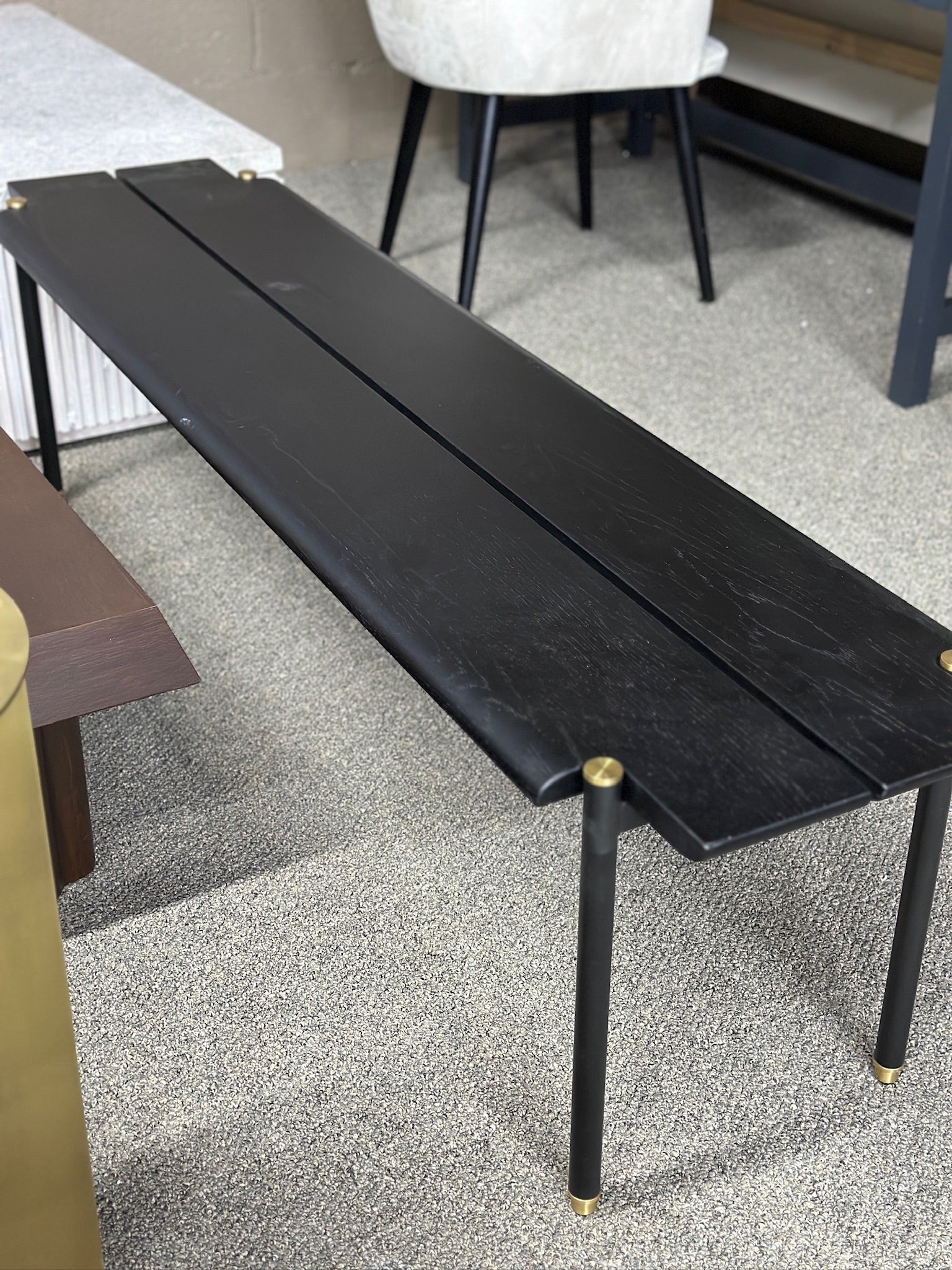 Nuevo black gold bench