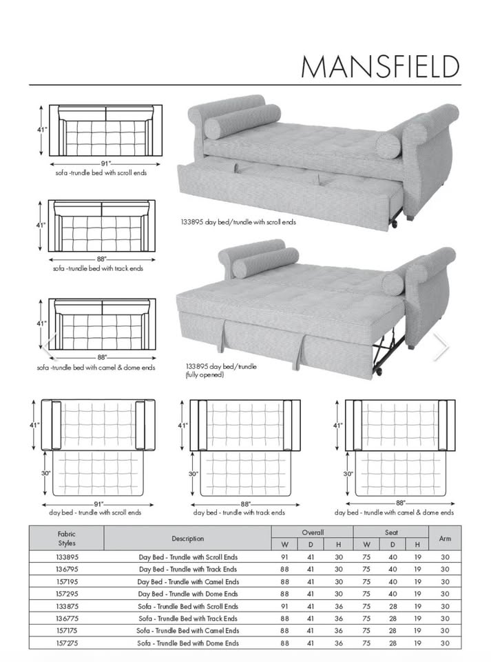 Norwalk Mansfield Trundle Bed