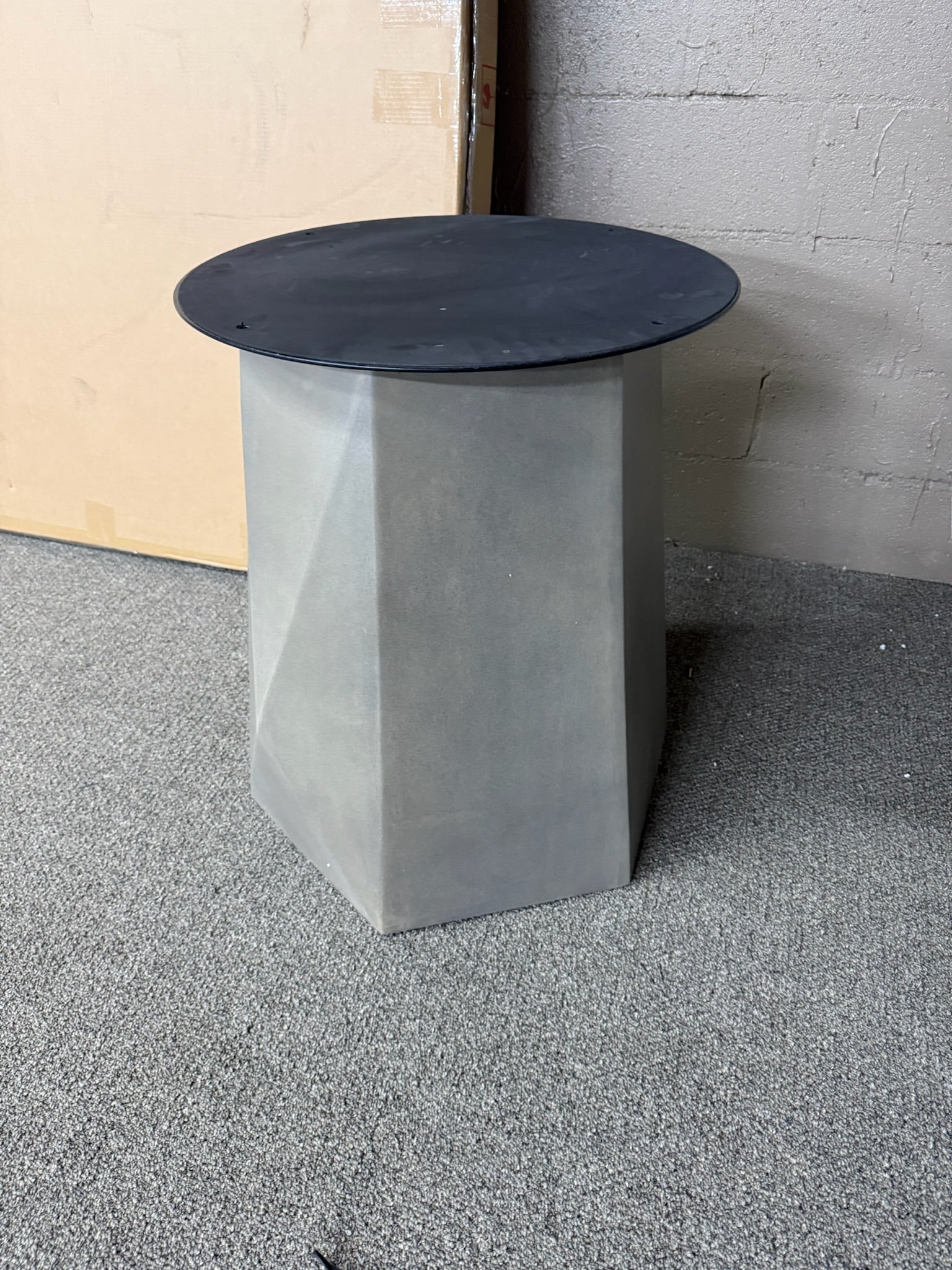 Four Hands Bowman Outdoor Dining Table 60" Grey Concrete