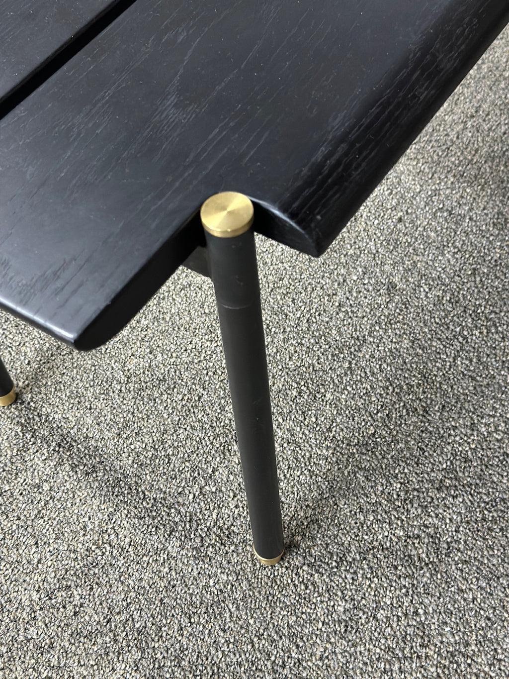 Nuevo black gold bench