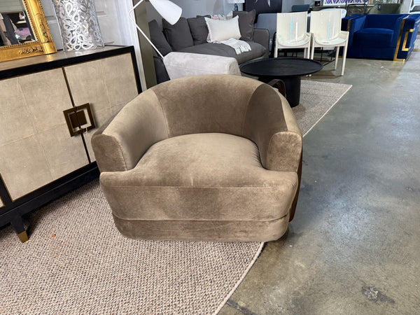 Designer Brand Performance Velvet Accent Chair