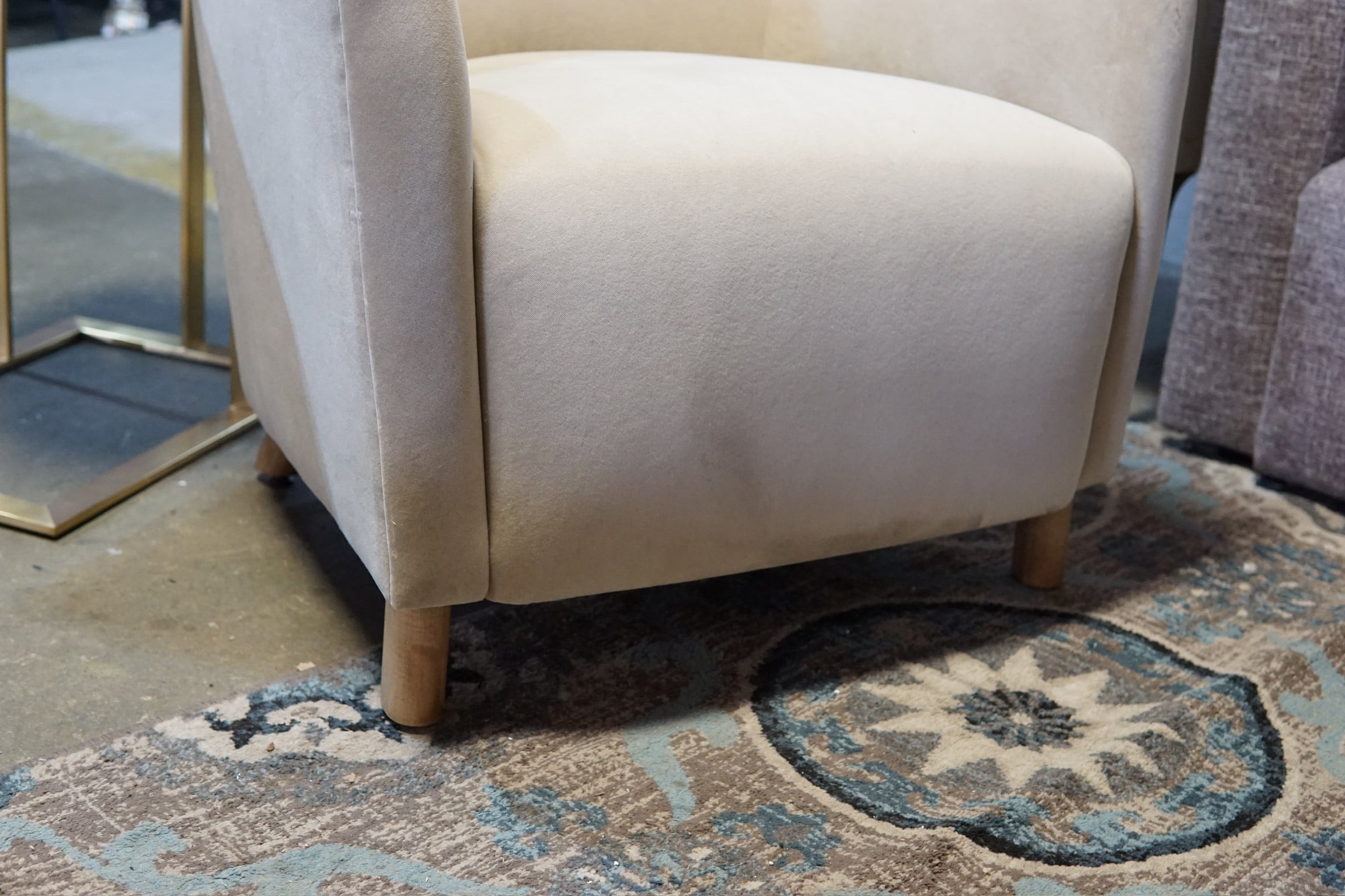 Designer Velvet Accent Chair