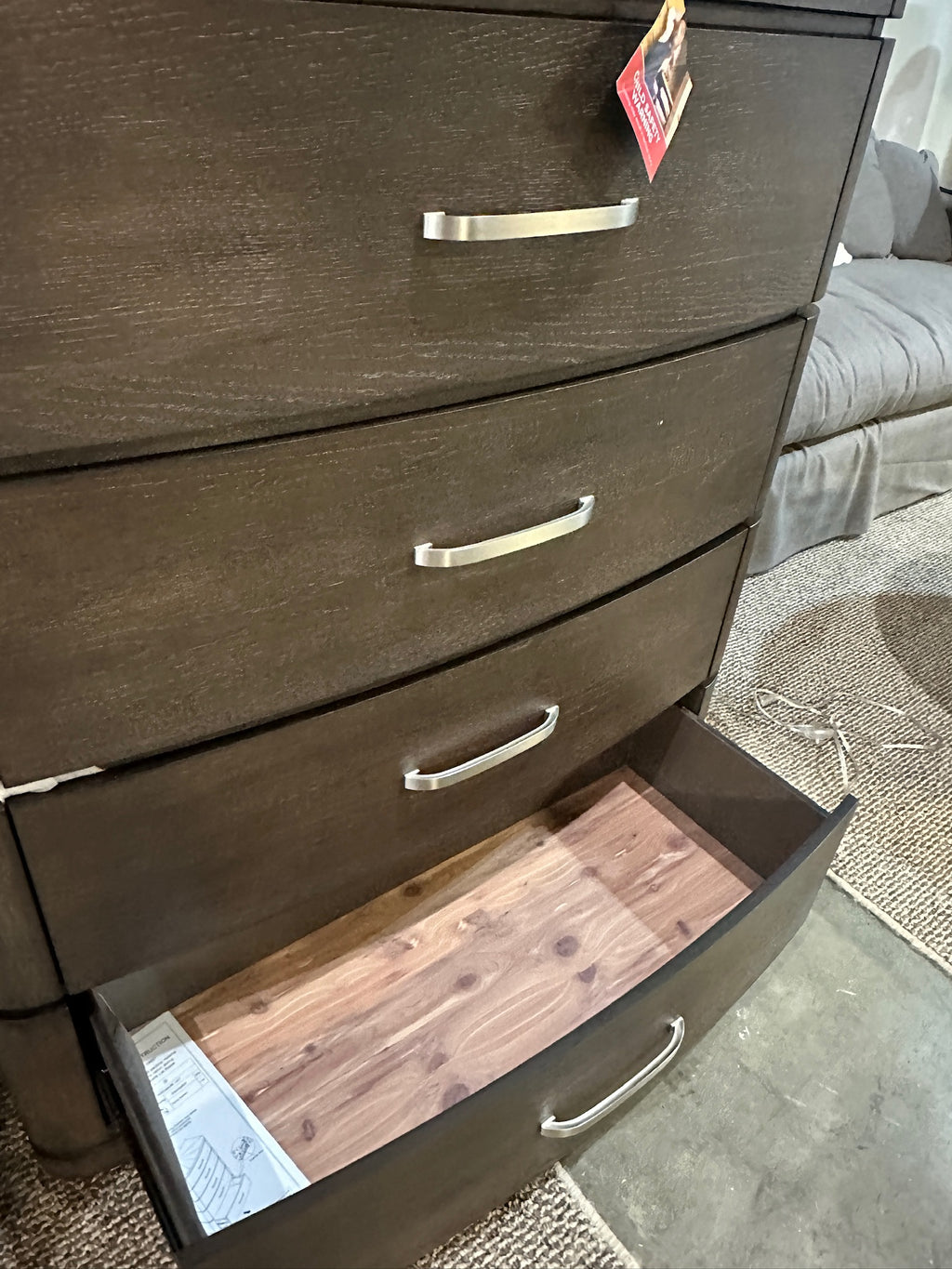 Cascade Falls Satin Espresso 5 Drawer Chest
