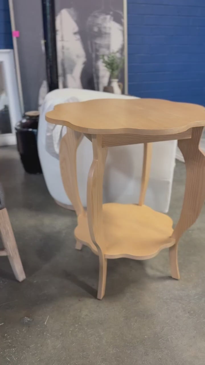 Dowel Furniture Scallop Side Table